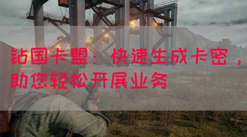 钻国卡盟：快速生成卡密，助您轻松开展业务