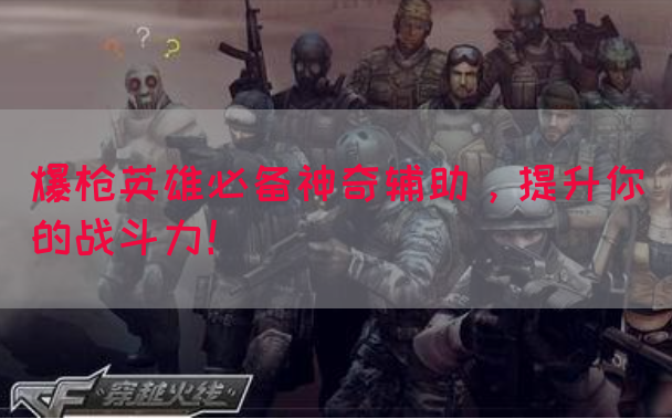 爆枪英雄必备神奇辅助，提升你的战斗力！