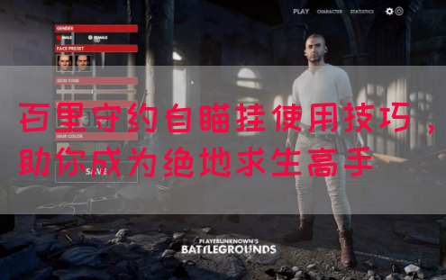 百里守约自瞄挂使用技巧，助你成为绝地求生高手