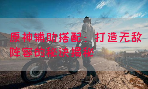 原神辅助搭配：打造无敌阵容的秘诀揭秘