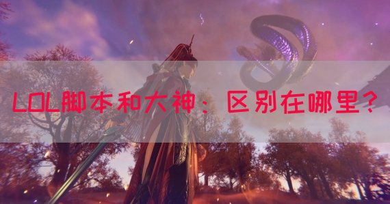 LOL脚本和大神：区别在哪里？