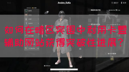 如何在暗区突围中利用卡盟辅助网站获得突破性进展？