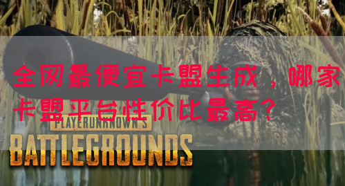 全网最便宜卡盟生成，哪家卡盟平台性价比最高？