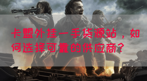 卡盟外挂一手货源站，如何选择可靠的供应商？