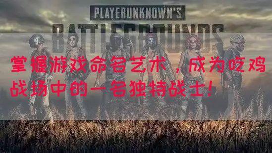 掌握游戏命名艺术，成为吃鸡战场中的一名独特战士！