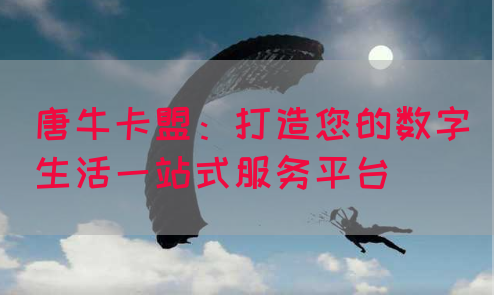 唐牛卡盟：打造您的数字生活一站式服务平台