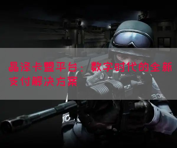 晶泽卡盟平台：数字时代的全新支付解决方案